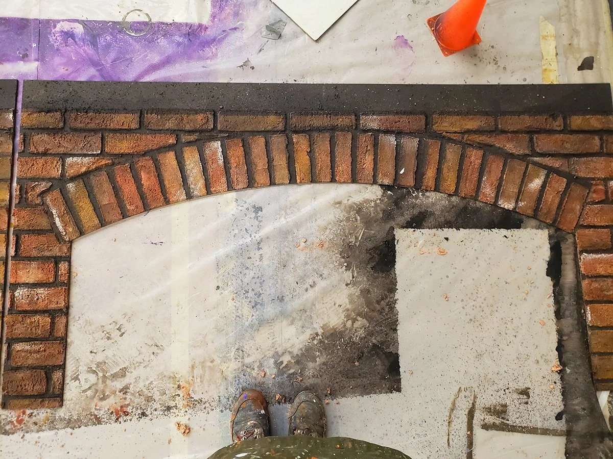 Header exterior brick texture