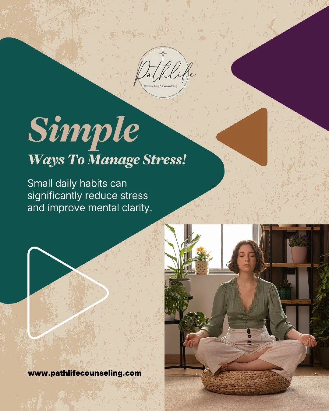 Stress doesn&rsquo;t always need big solutions, small steps make a difference 🌱 
A deep breath, a short walk, a mindful pause&hellip; it all adds up. 

Your mind isn&rsquo;t meant to run nonstop 💭 
Give yourself permission to slow down. 

Calm isn&