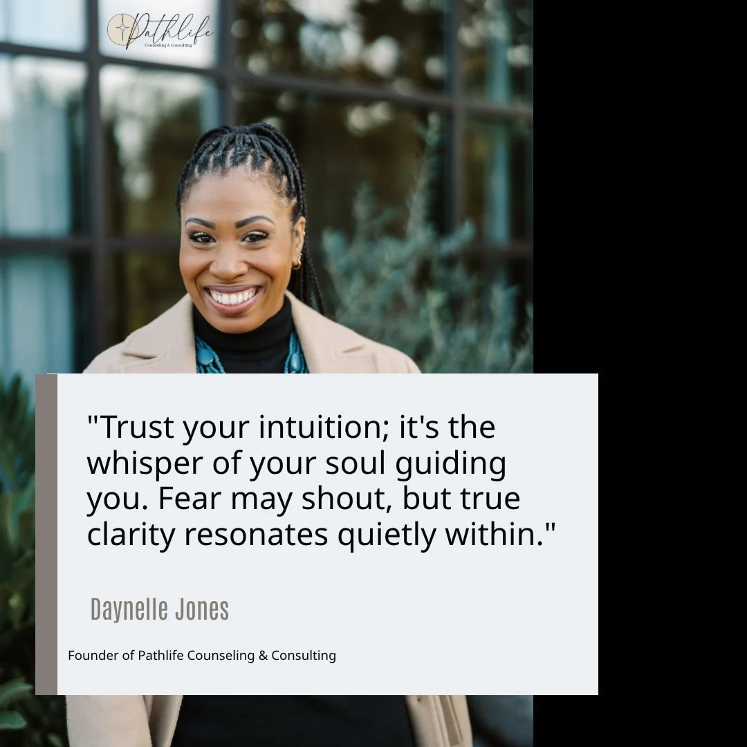 🌿 How do you differentiate between intuition and fear? It&rsquo;s a question we often grapple with. At Pathlife Counseling, we believe that understanding this distinction can be your first step toward reclaiming clarity. 

Intuition whispers gently;