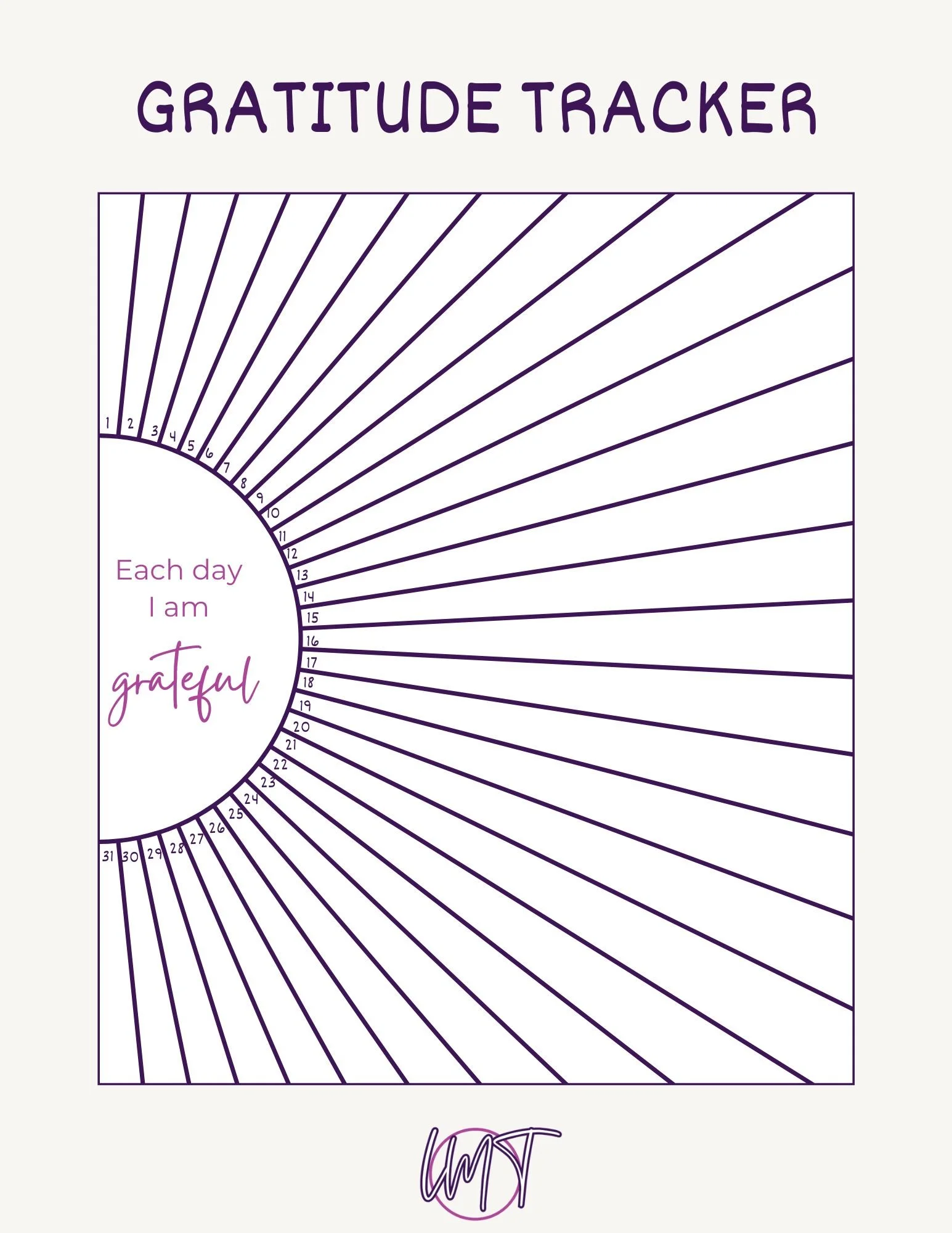 Gratitude Tracker - Digital Download