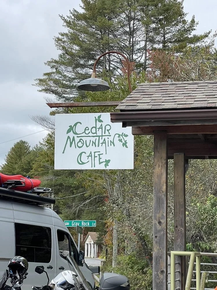Cedar Mountain Cafe is an excellent farm to table restaurant with a laid back vibe.