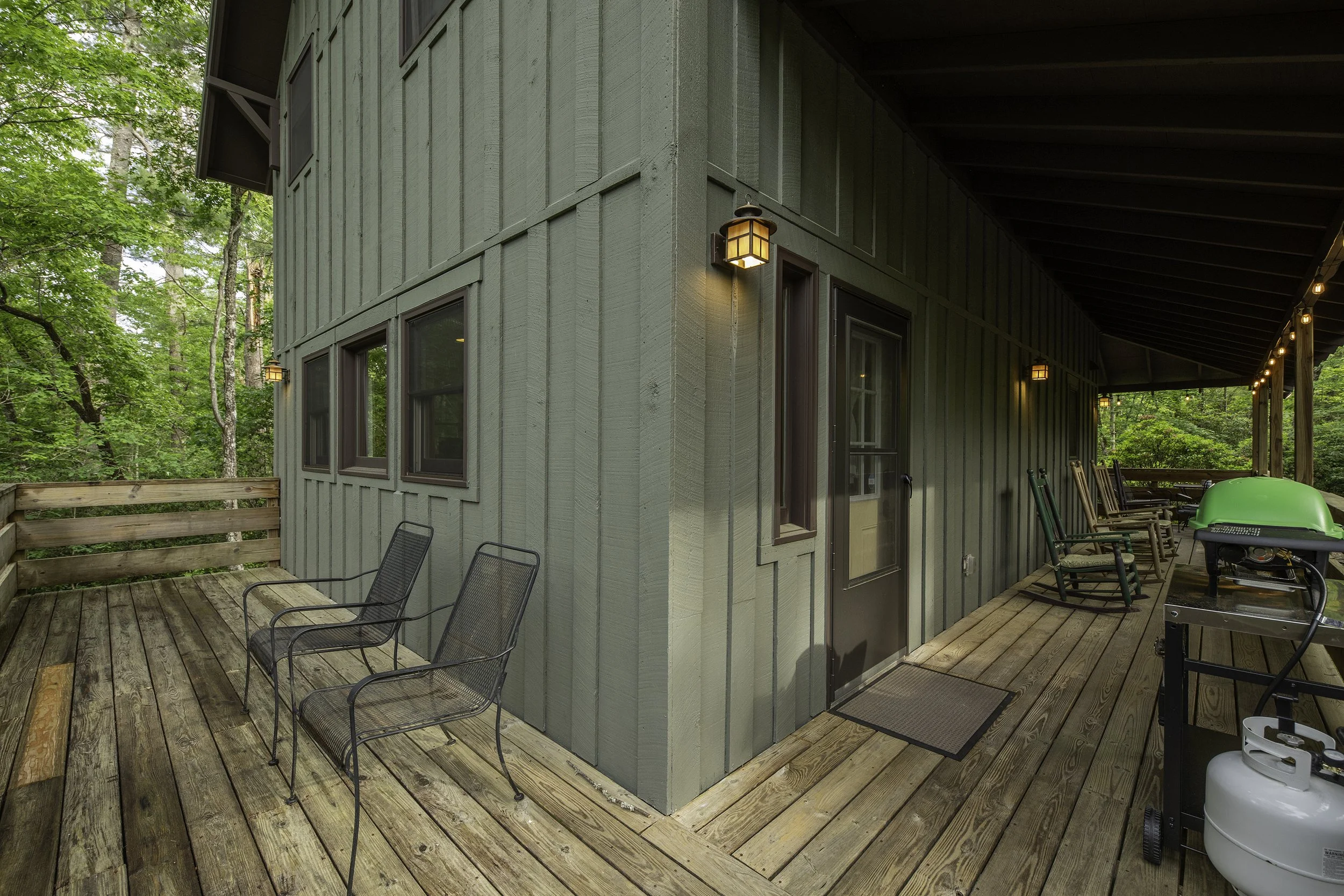 Some of the deck is open, most is covered.