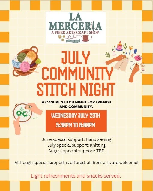 July Community Stitch Night