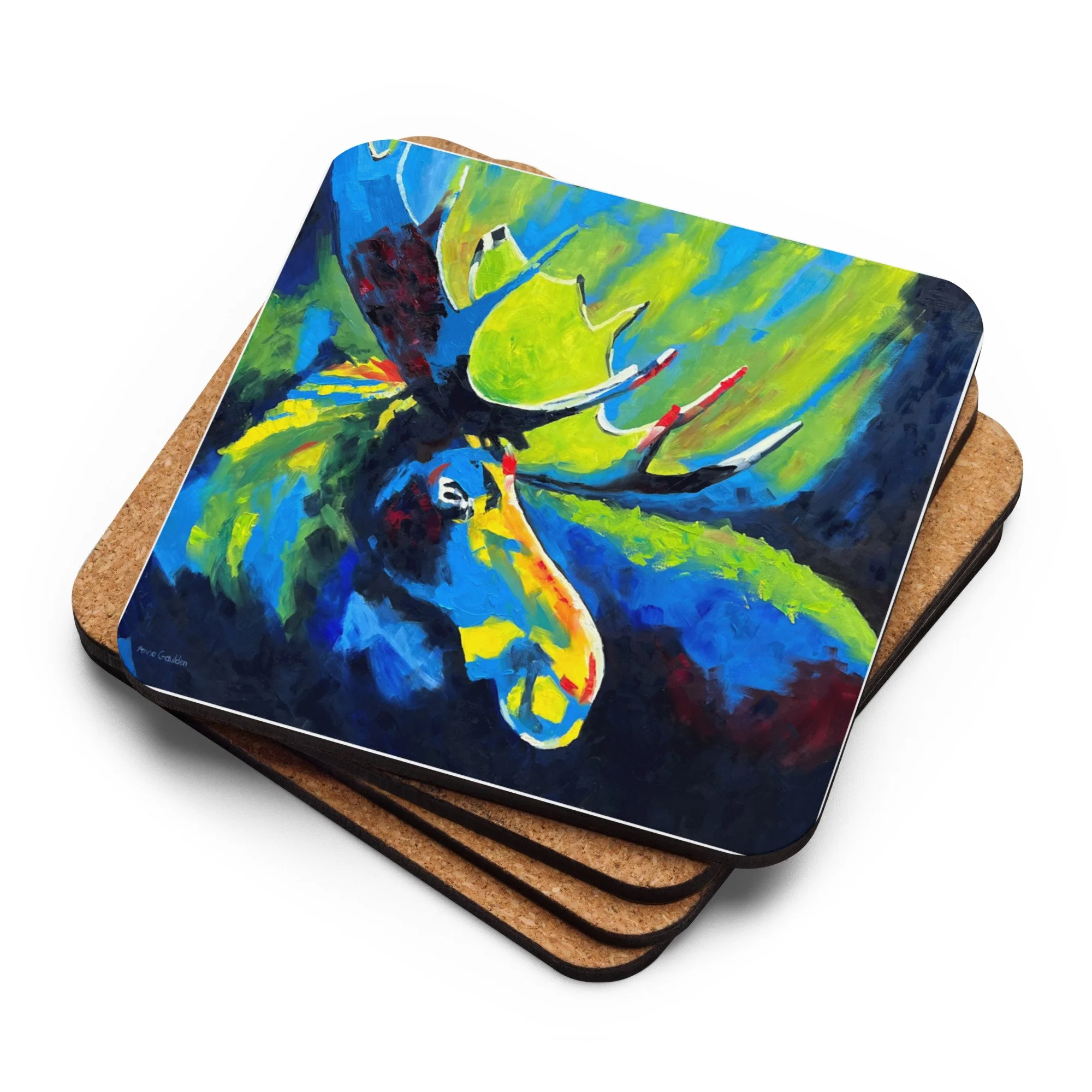 Bold Bull Moose - Coaster