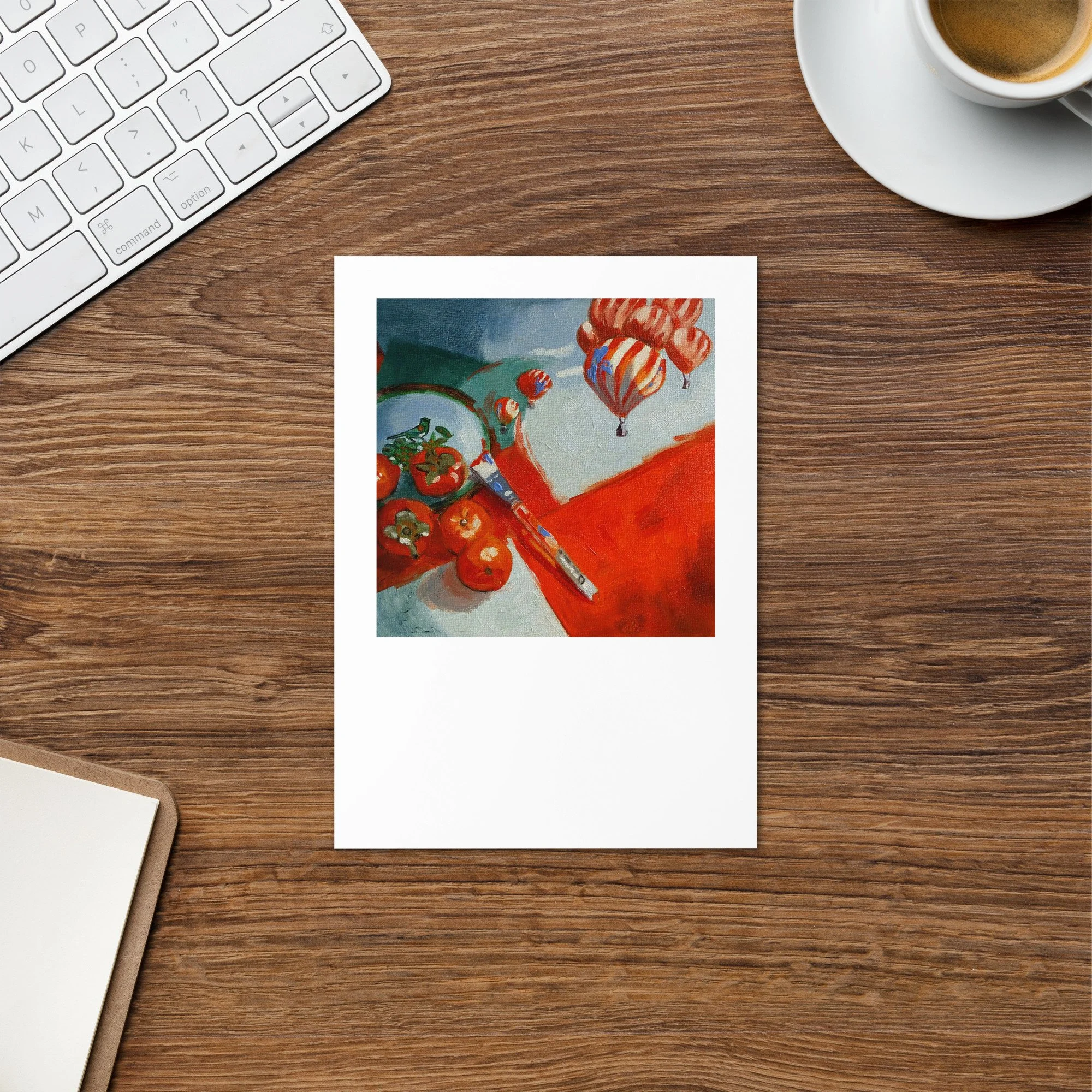 Tomatoes to Balloons - Greeting card