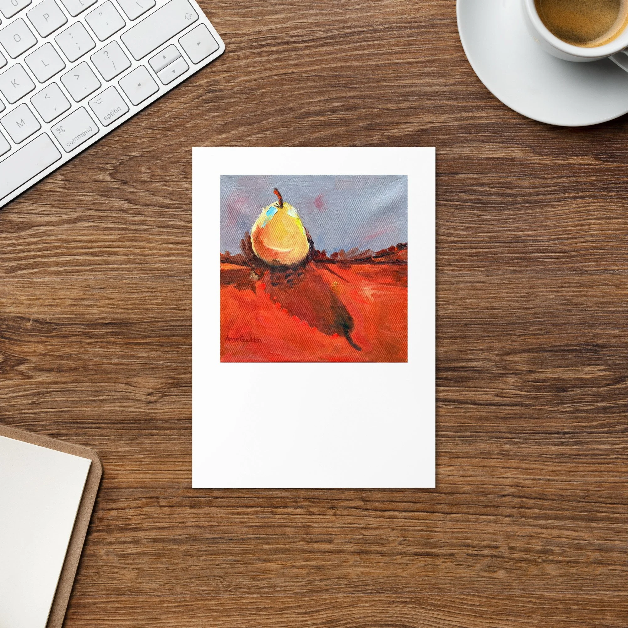 Impressionist Pear - Greeting card