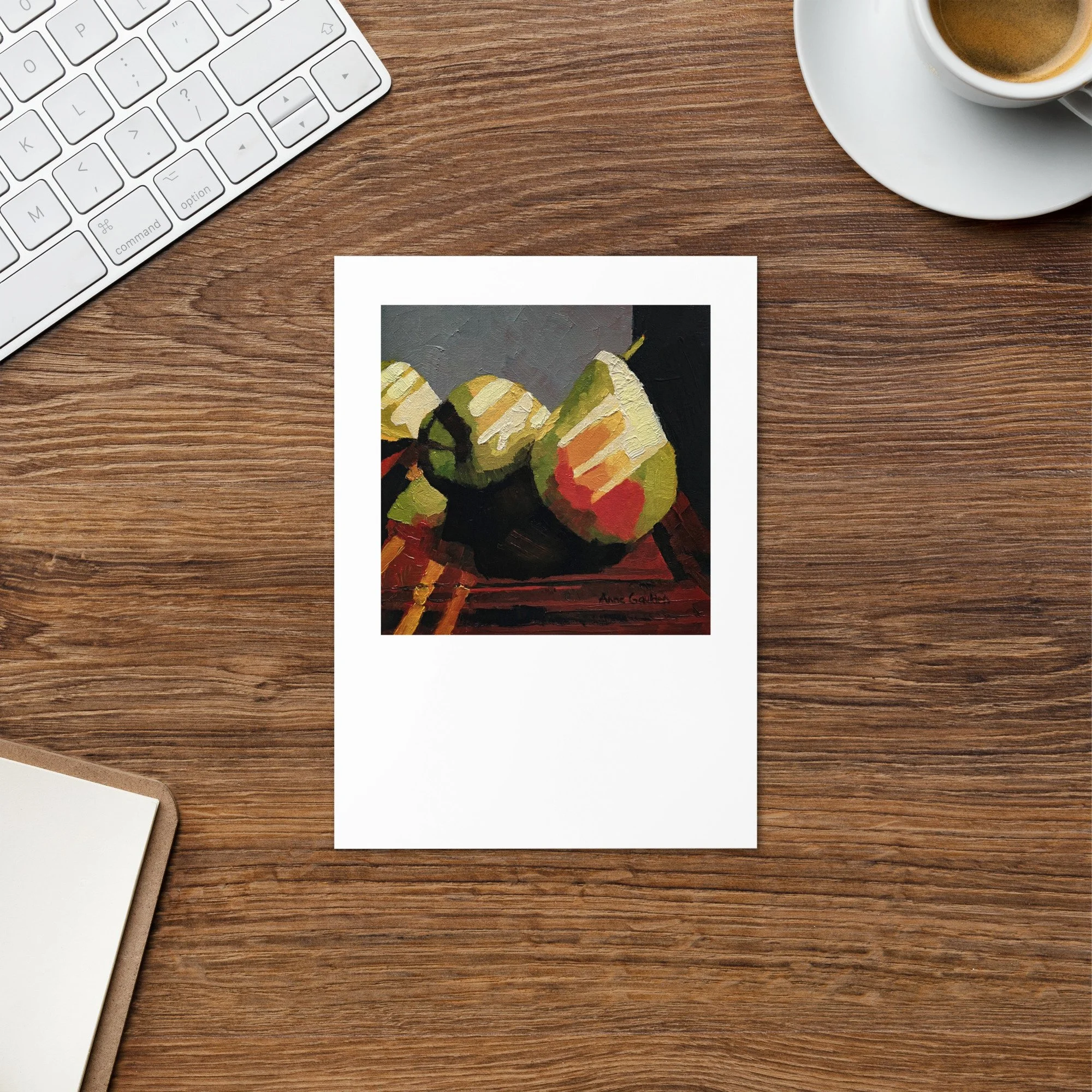 Pear and Blinds - Greeting card