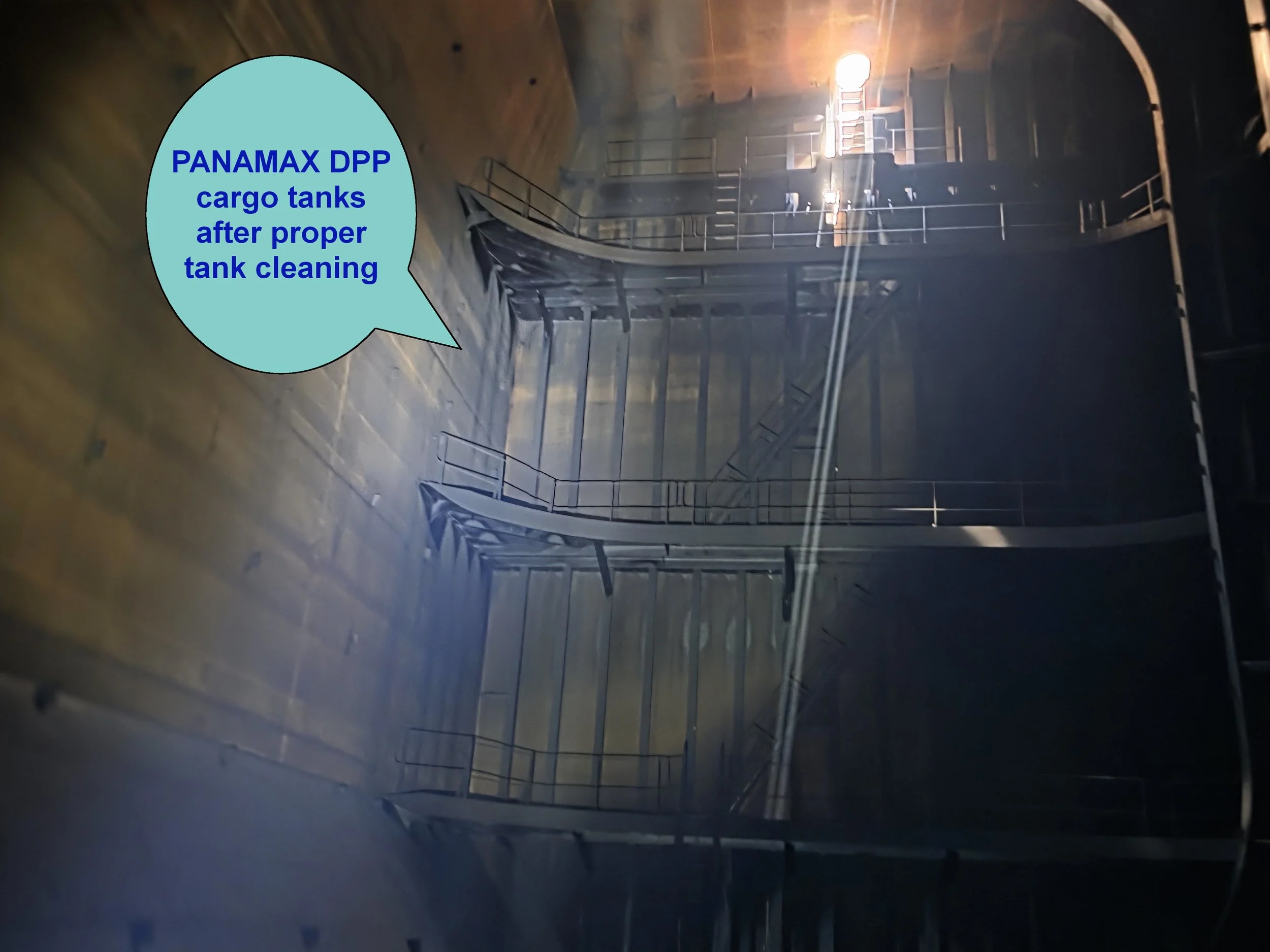 panamax - cleaning after fuel oil