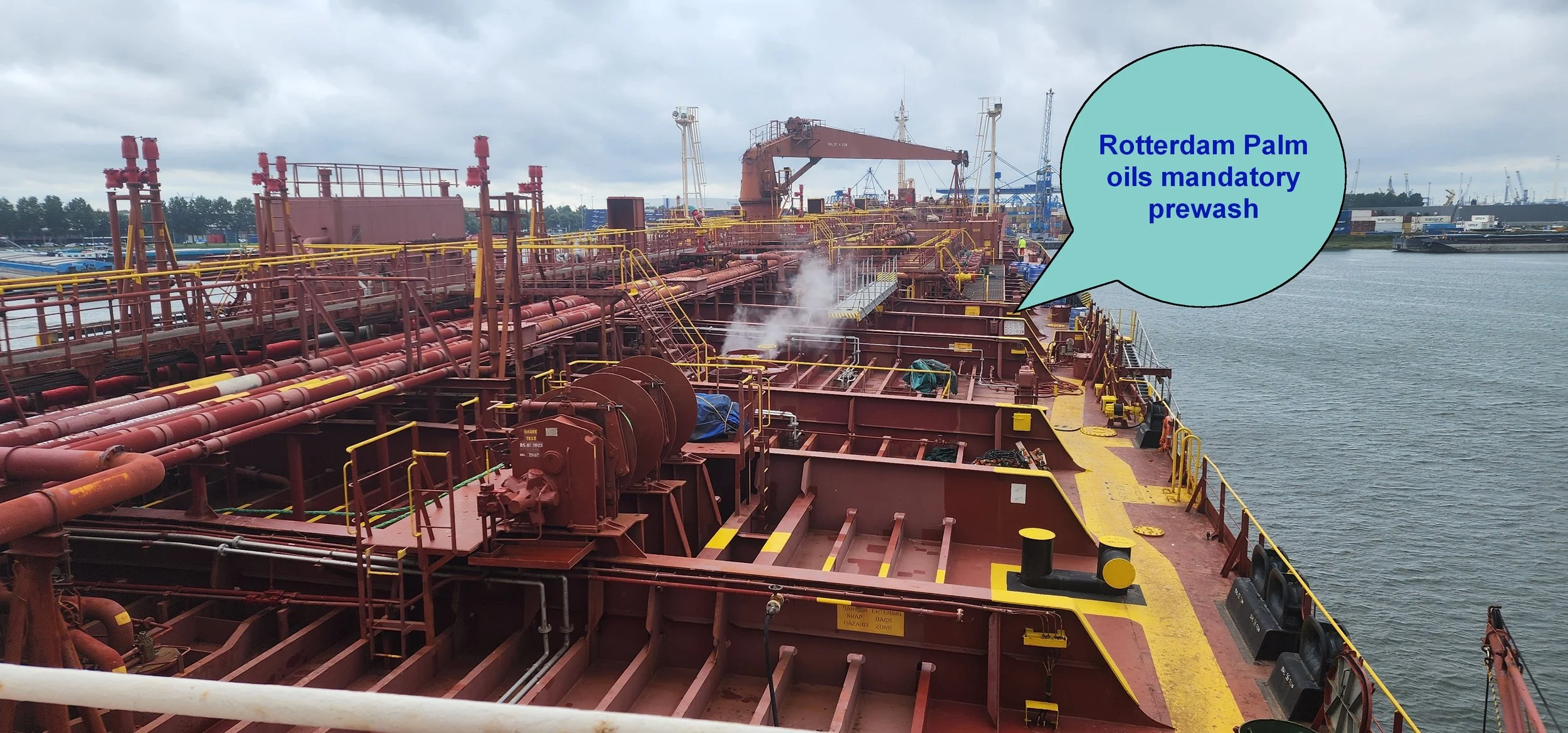 palm oils prewash in Rotterdam