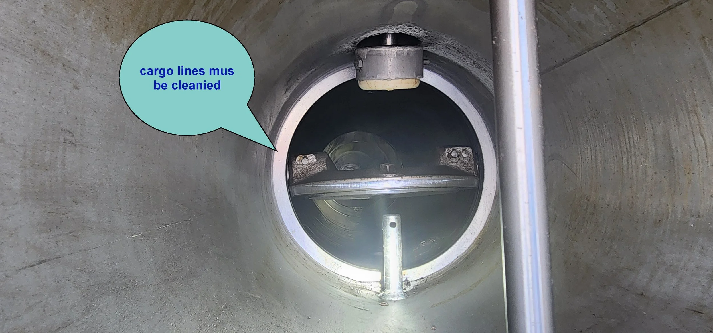 cargo lines must be clean