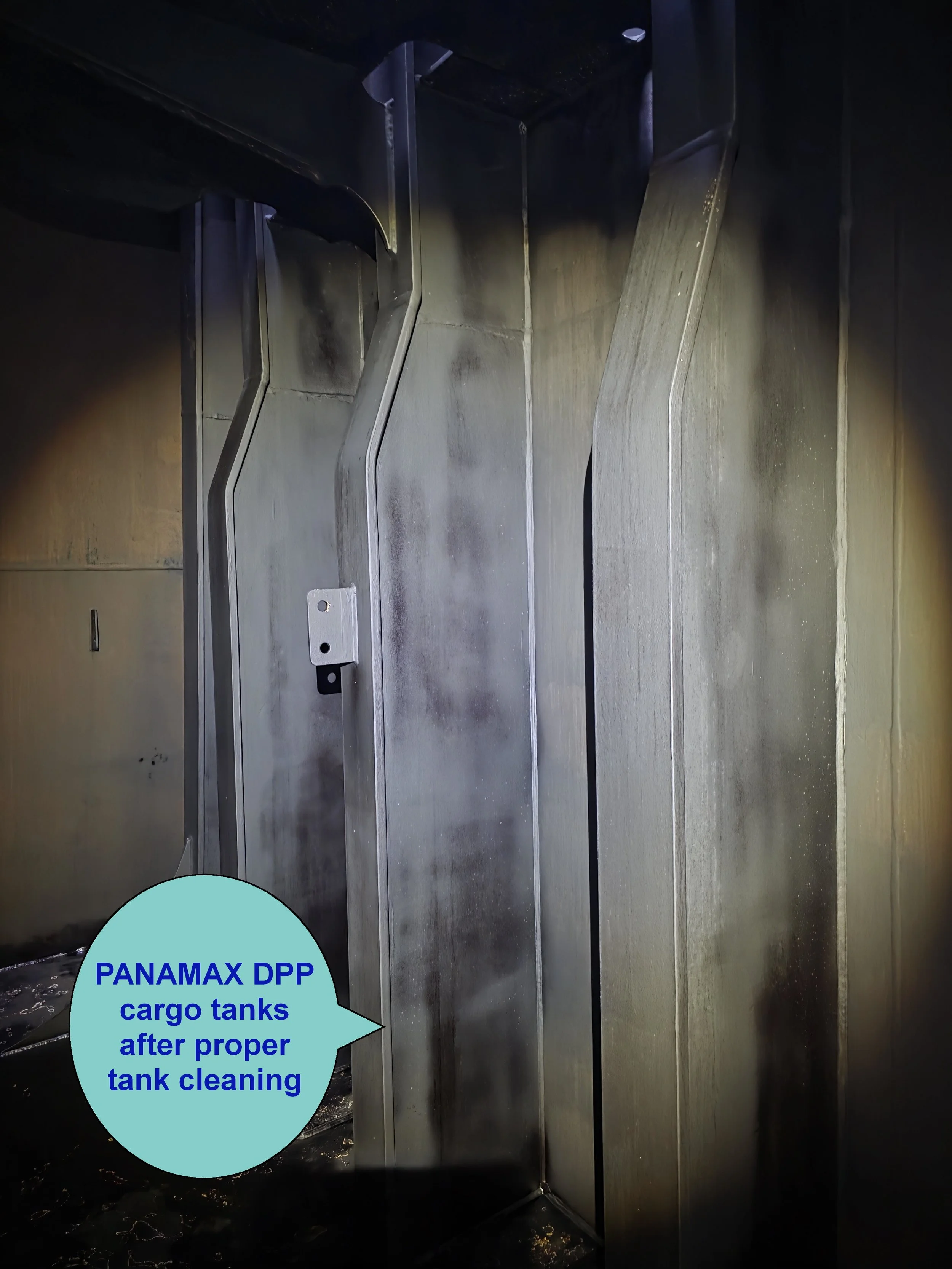 panamax tanker tank cleaning after DPP prior dry docking