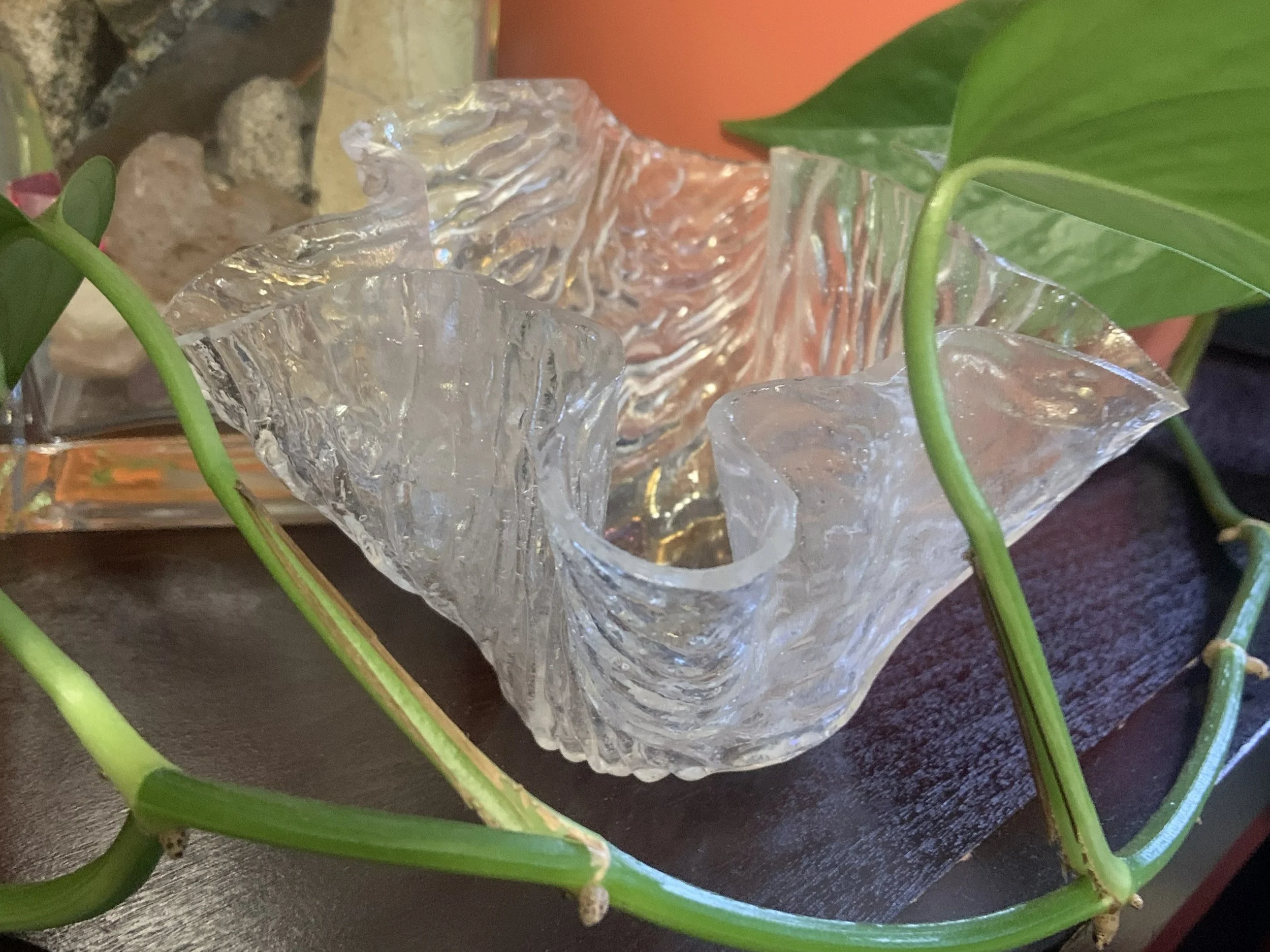 Artisan Glass Wave Centerpiece