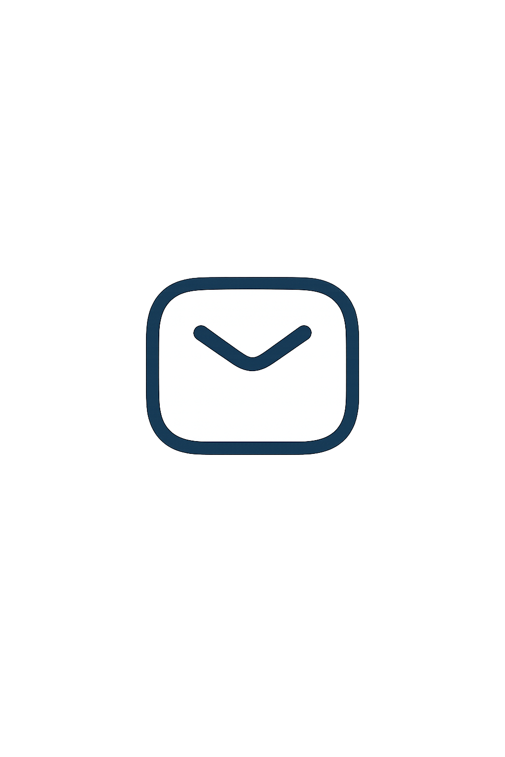 A digital icon of an envelope with a mailbox shape, set against a background of colorful light streaks on a black background.