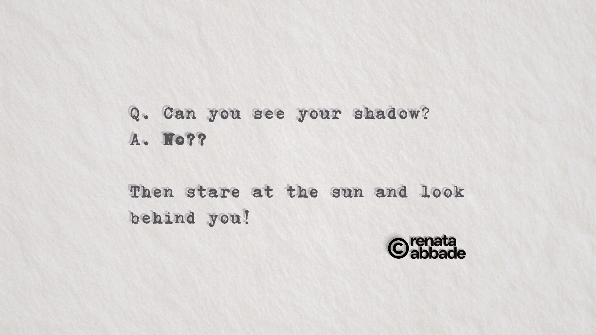 Shadows &amp; rainbows