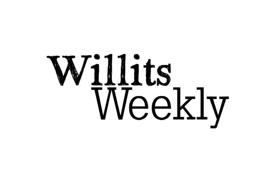 Text that reads 'Willits Weekly' in black font on a white background.