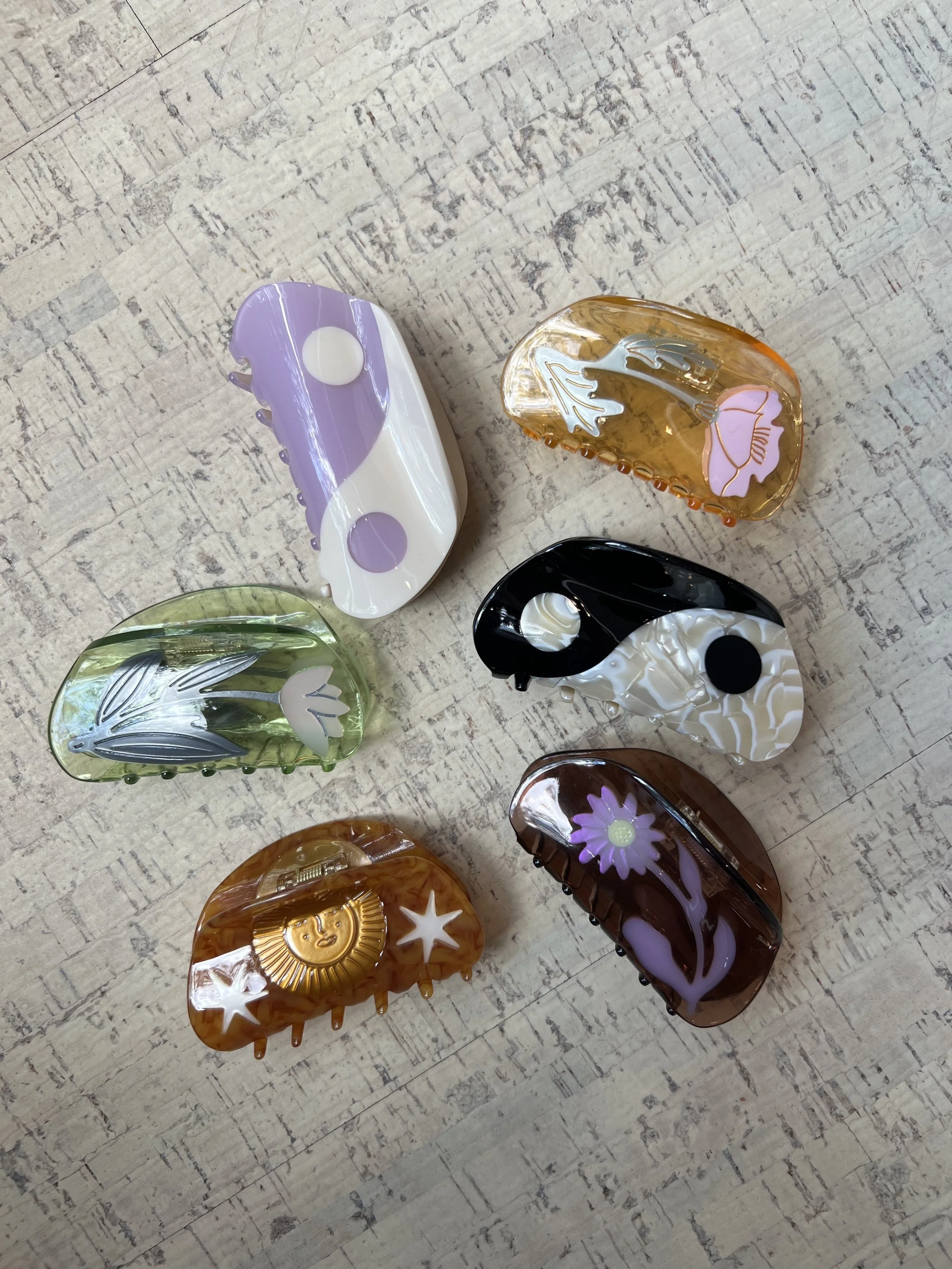 Patterned Claw Clip