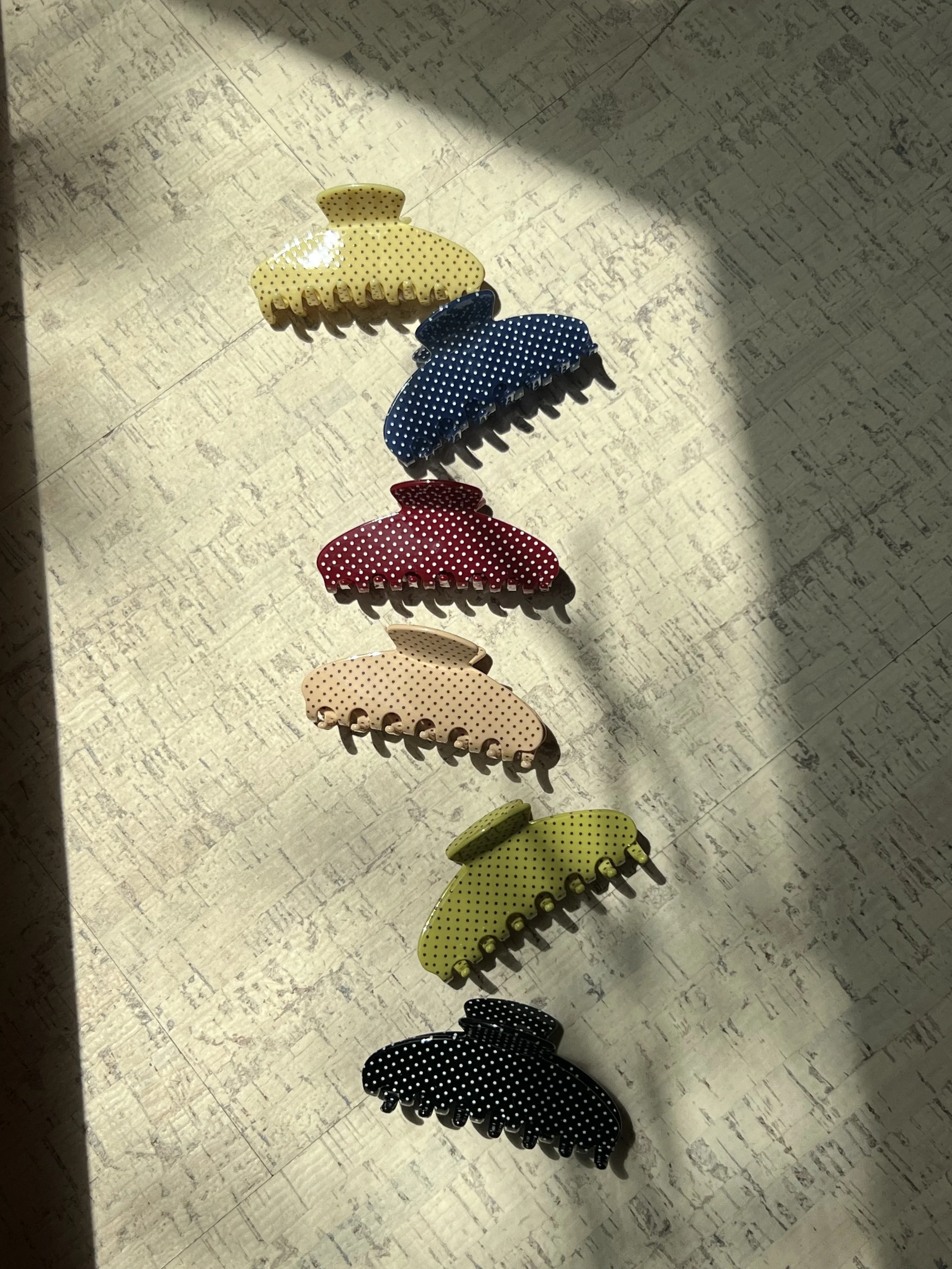 Polka Dot Claw Clip