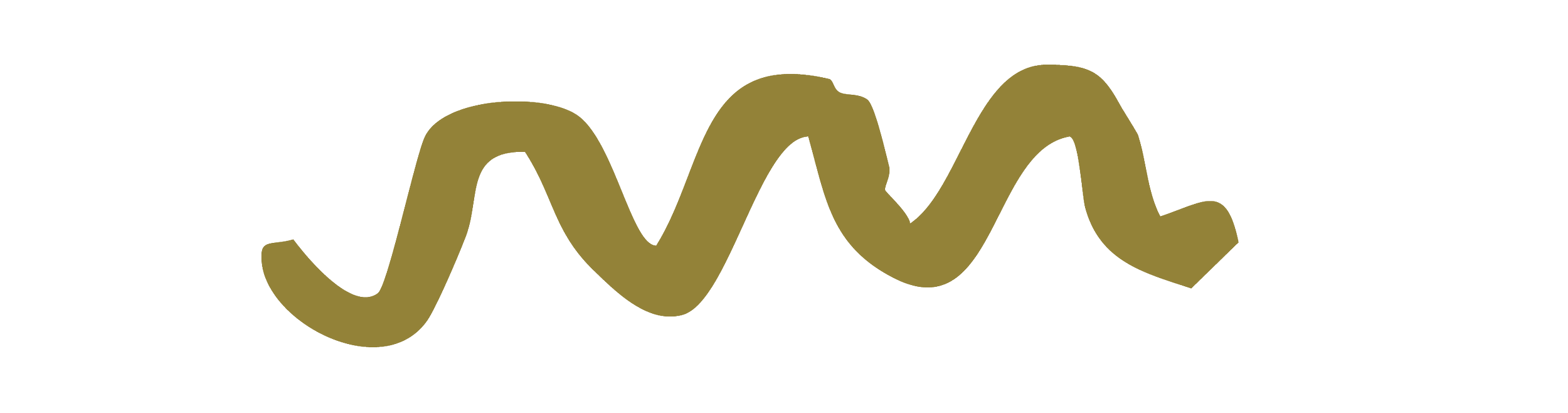 The word 'Woke' written in black font with a gold zigzag line underneath.