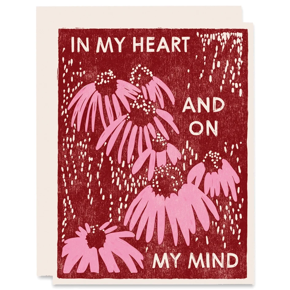 In My Heart And On My Mind Greeting Card