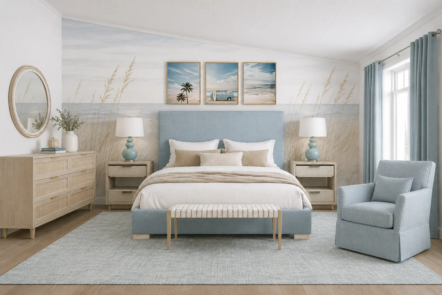 Coastal Bedroom Save vs Splurge: Designer Look for Less