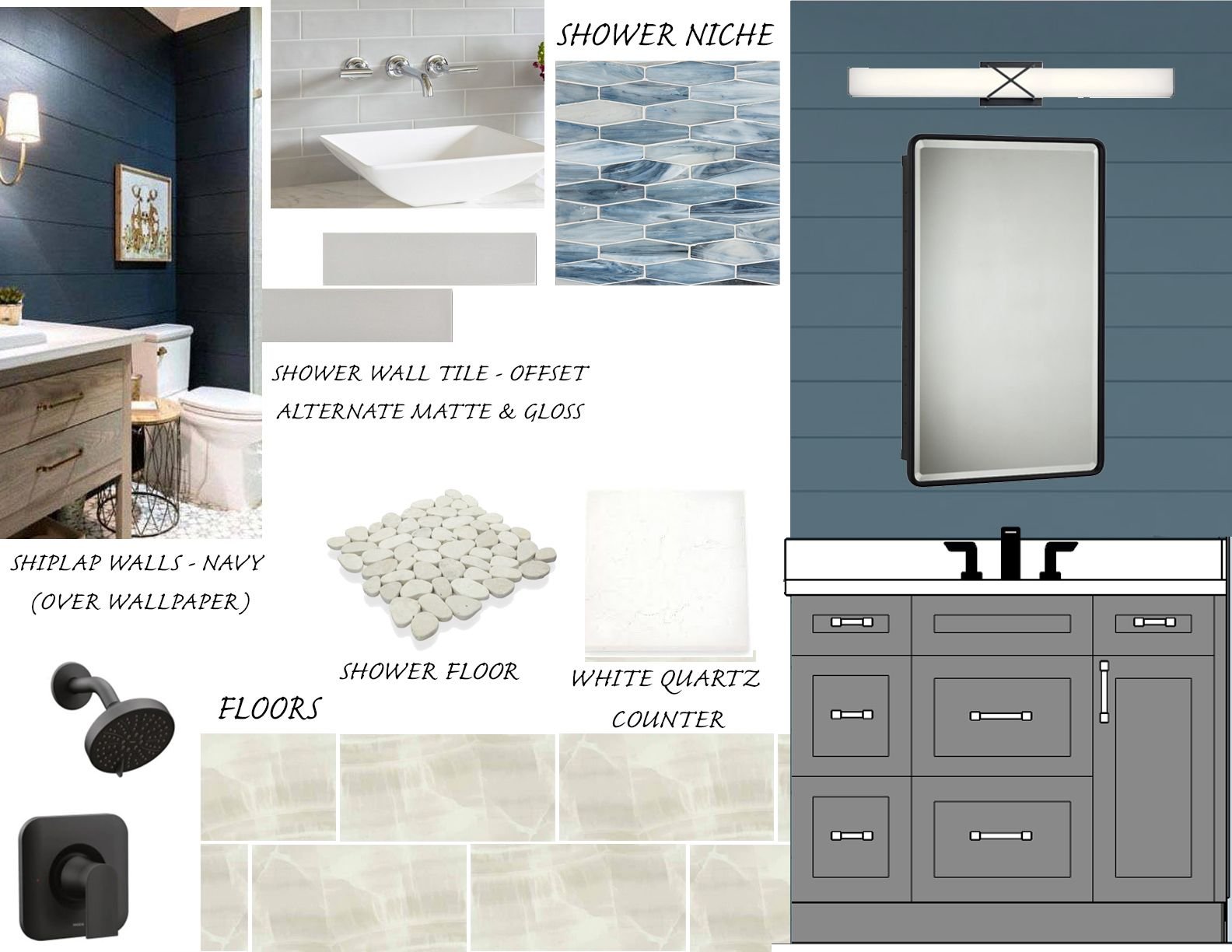 Guest Bathroom Mood Boards Modern Bathroom Renovation Interior Design by Mickler & Co in Willmington, NC (1).jpg