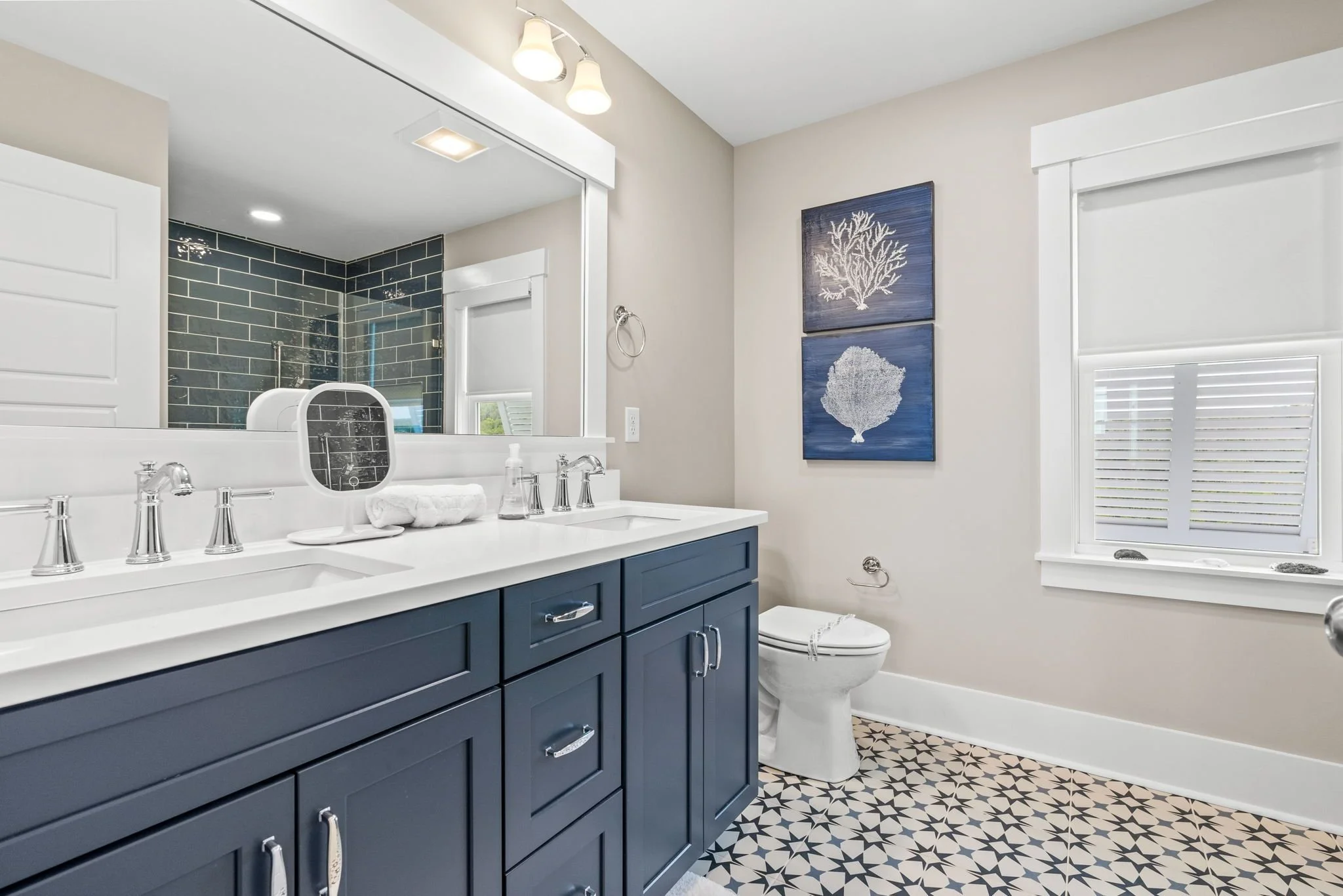 Beach Road Short Term Rental Full Bathroom 4 Design by Mickler & Co Oak Island, NC (1).jpg