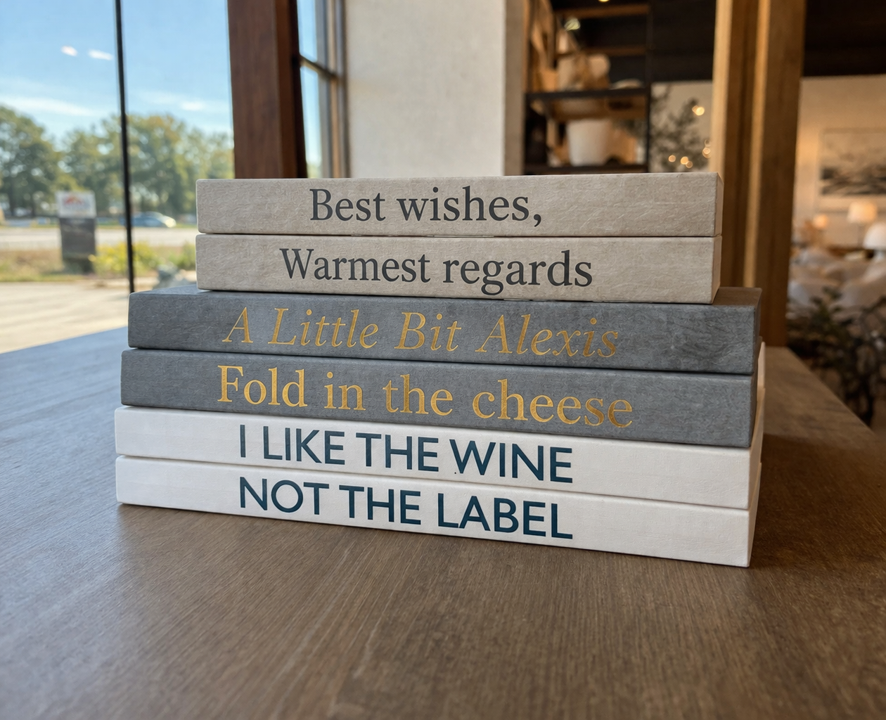 custom coffee table books schitts creek quotes.png