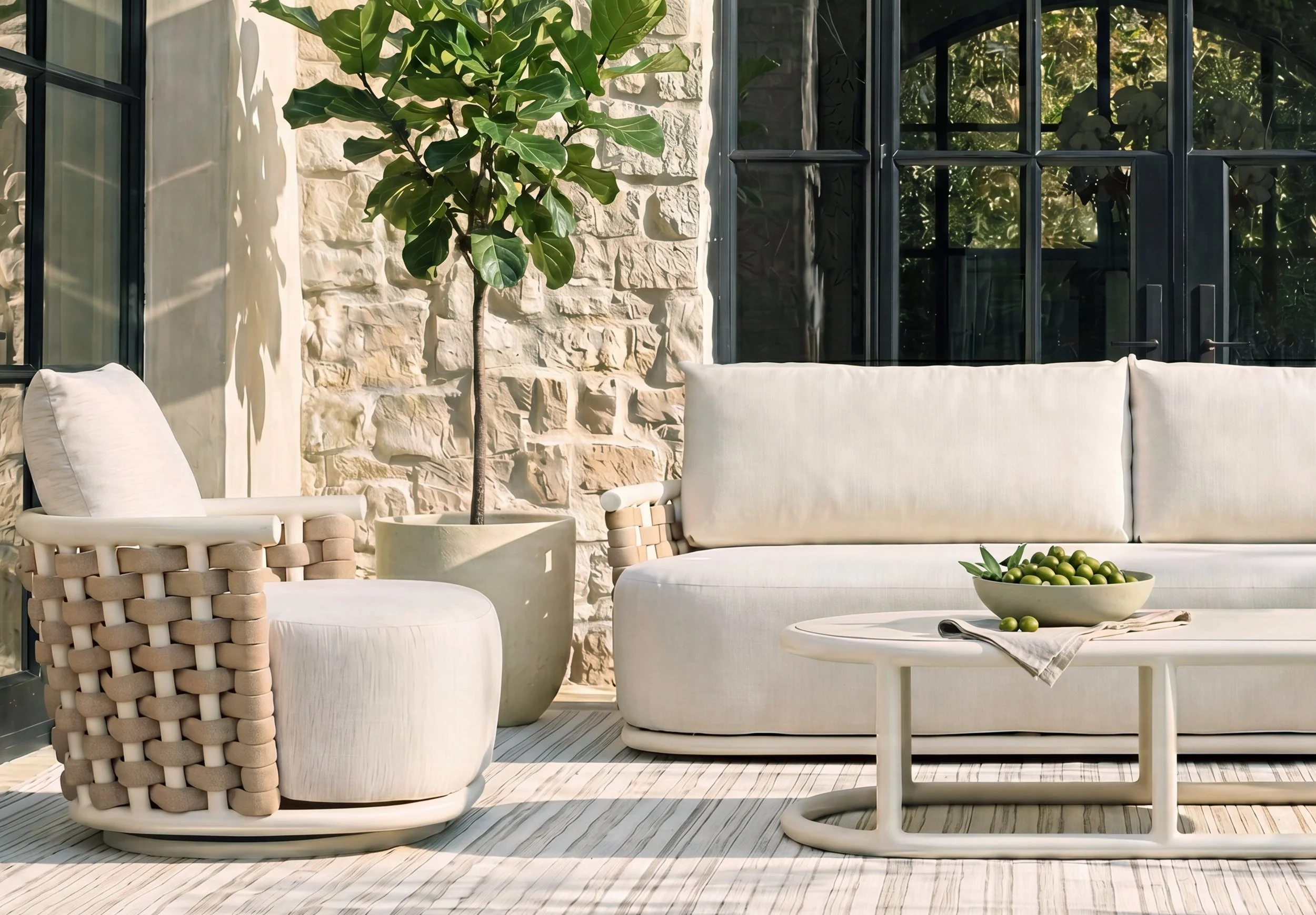 Outdoor Living Space Conversation Seating