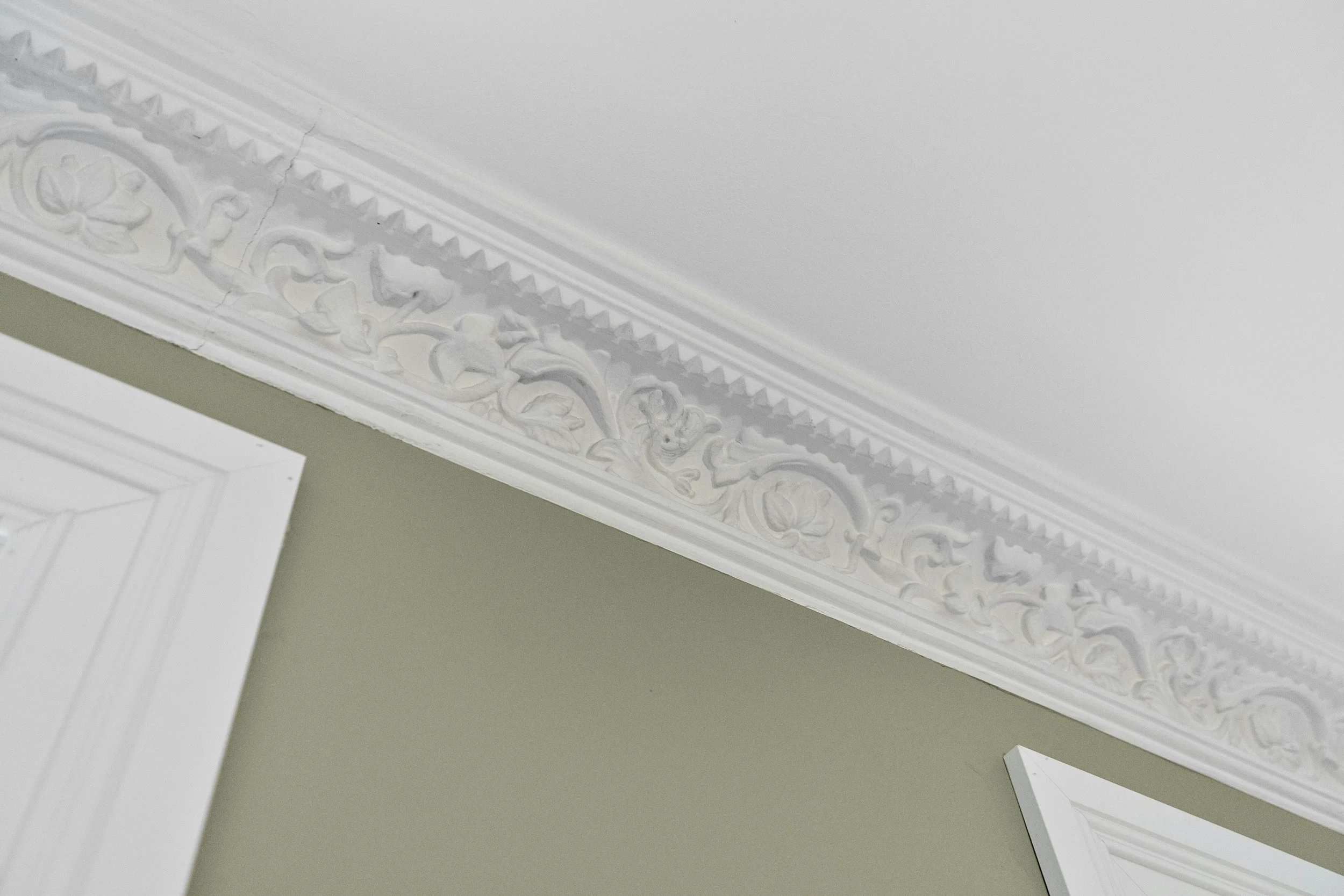Crown molding adding architectural detail to an elegant interior