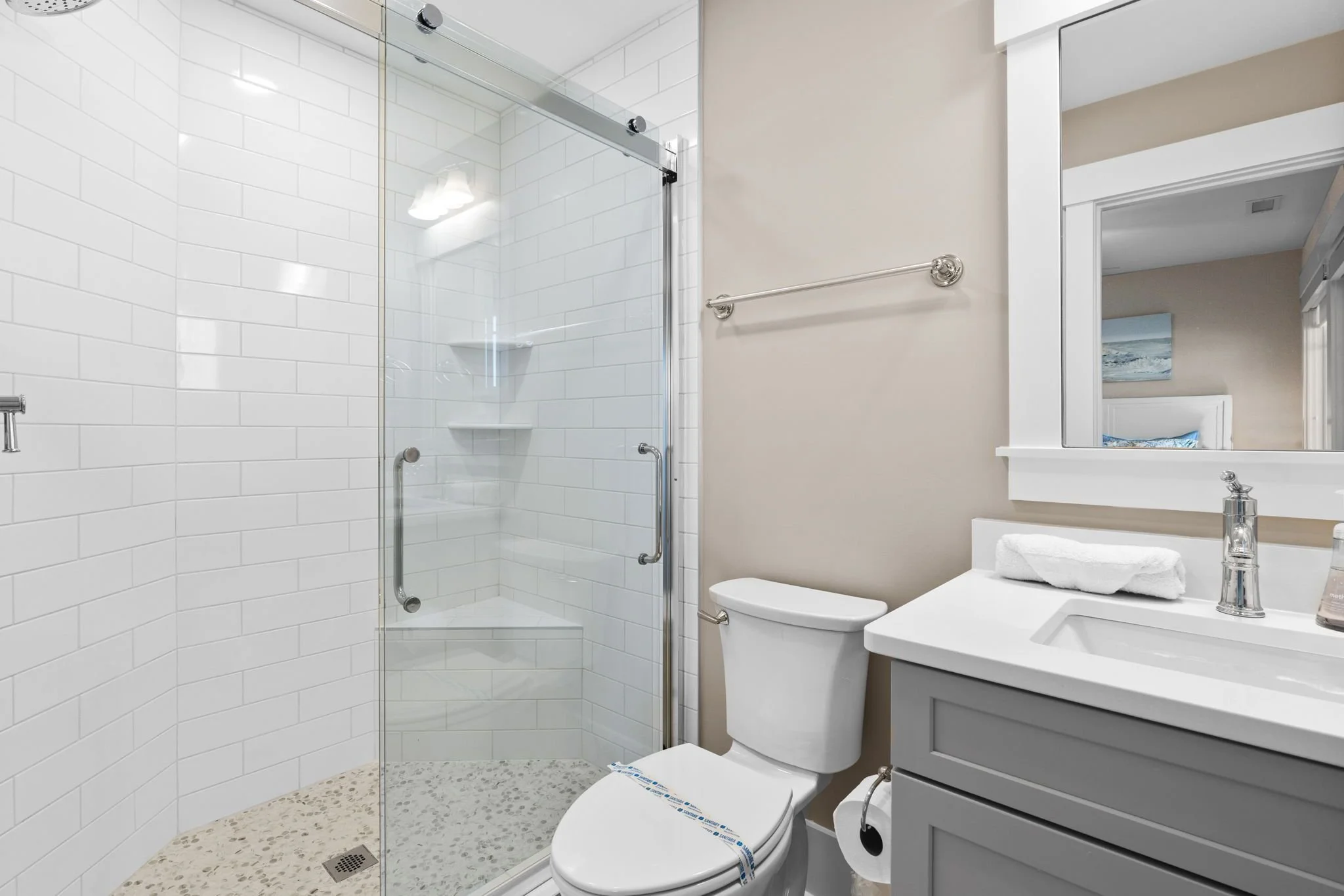 Beach Road Short Term Rental Full Bathroom 2 Design by Mickler & Co Oak Island, NC.jpg