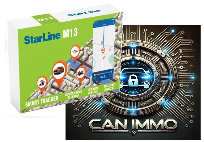 Starline M13 Tracker & Can Immo immobiliser package