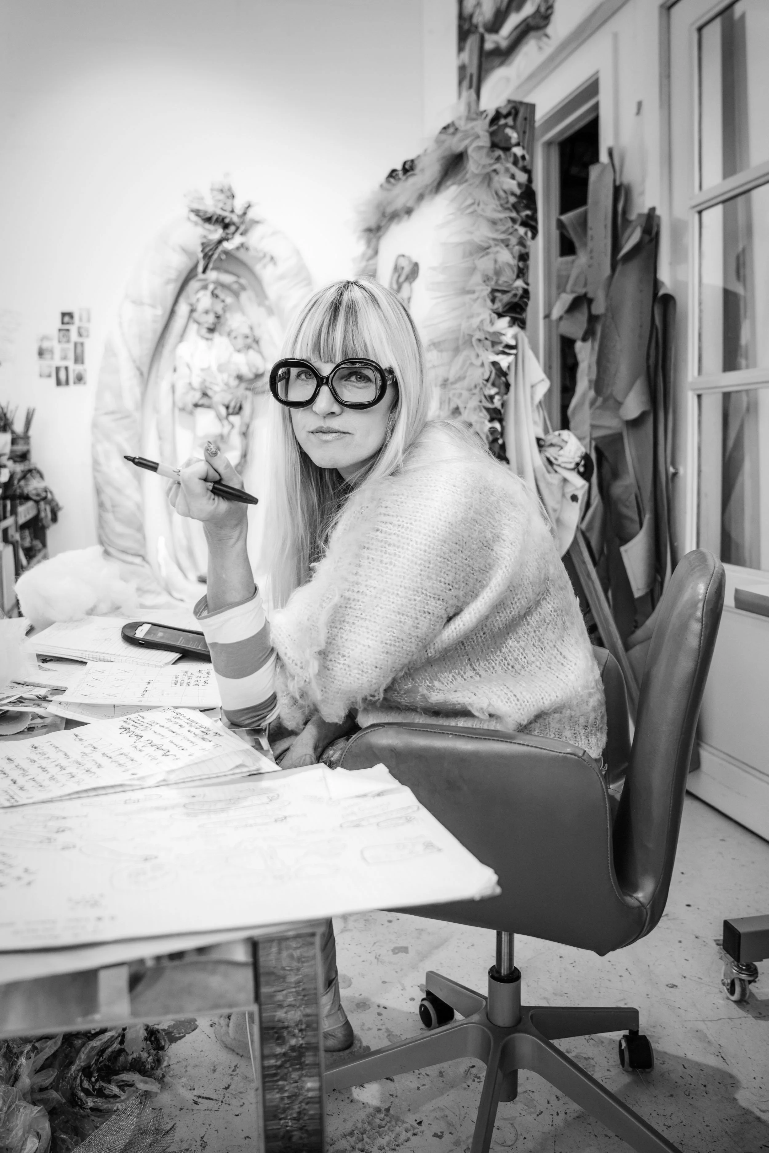 Artist-Elizabeth-Chapin-at-Her-Studio-Desk-BW.jpg