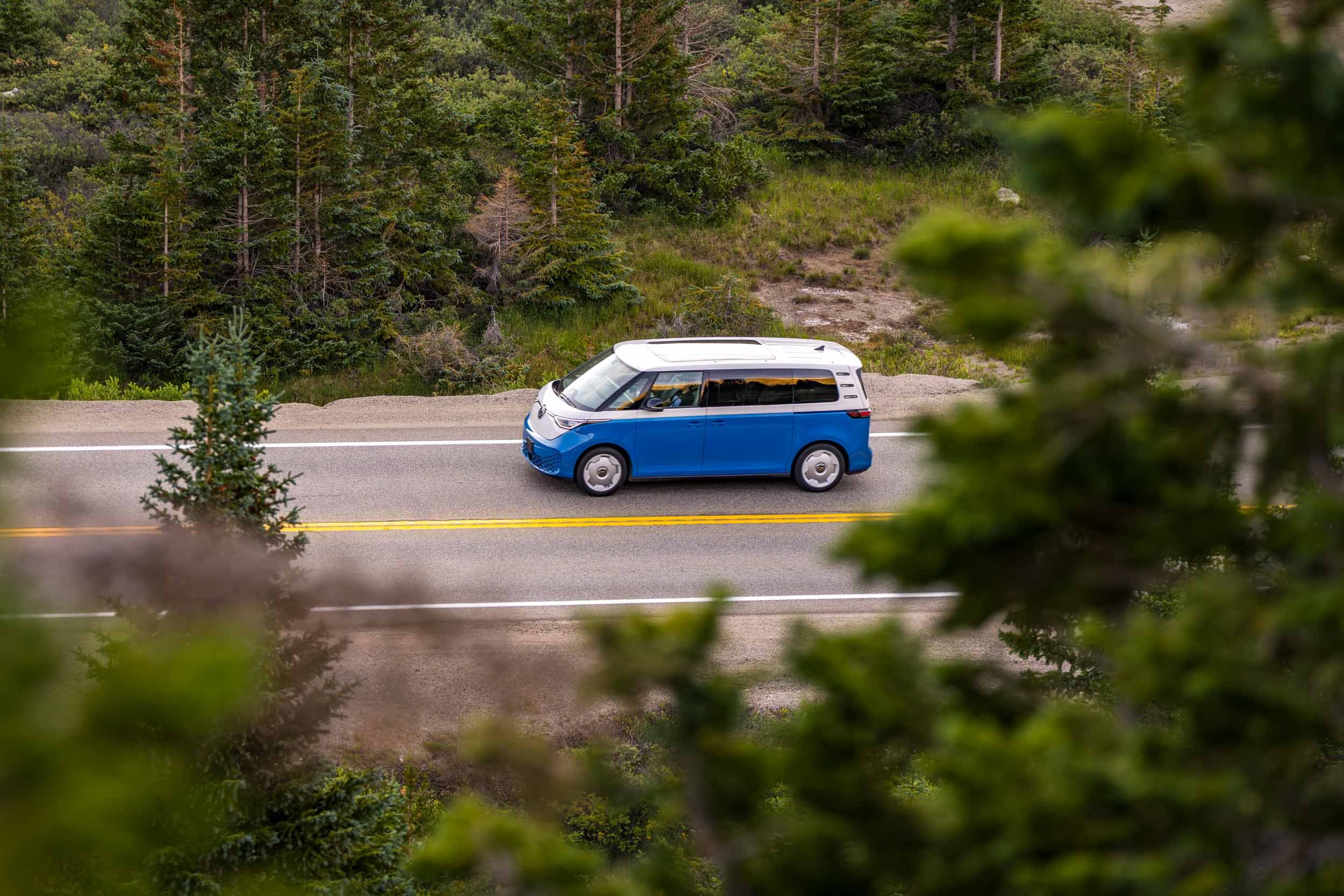 Volkswagon-ID-Buzz-Van-on-Forest-Road.jpg