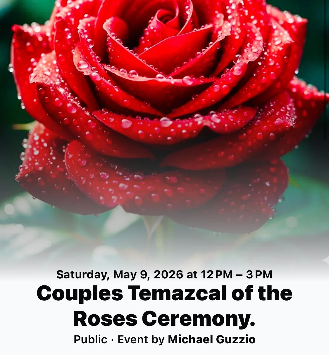 Couples Temazcal of the Roses Ceremony