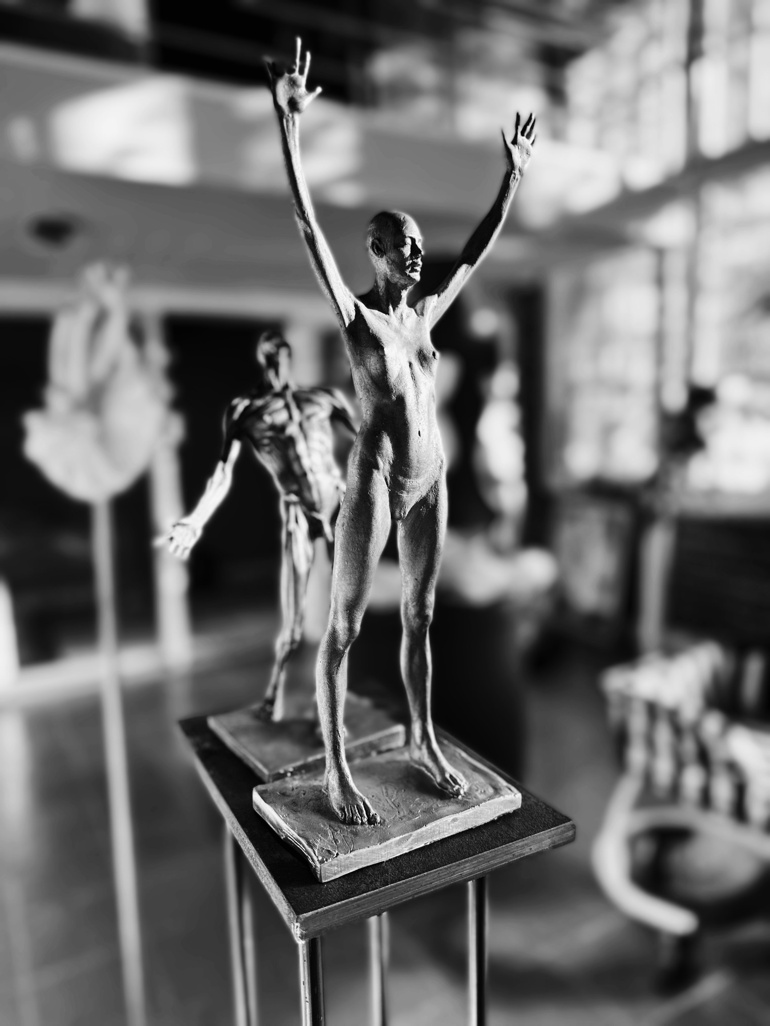 Hands Up |  Aluminum  |  14 X 6.5 X 3.5  IN | 1990