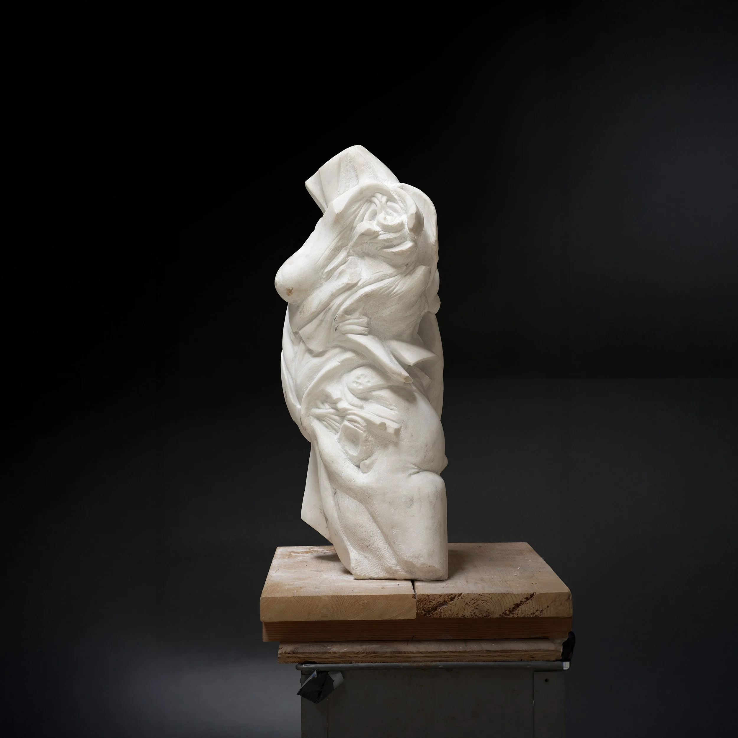 Torso Study   |   Marble   |   27 x 12.5 x 12.5 in  |   68.58 x 31.75 x 31.75 cm