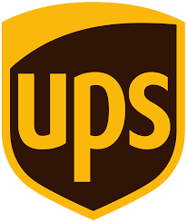 UPS shield logo with brown and gold colors