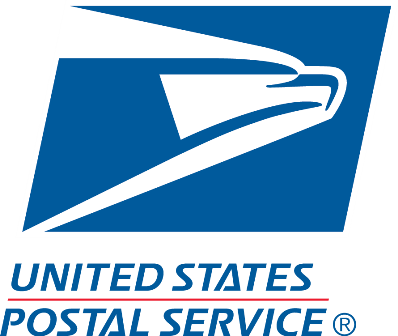 United States Postal Service logo featuring an eagle and the text 'United States Postal Service'.
