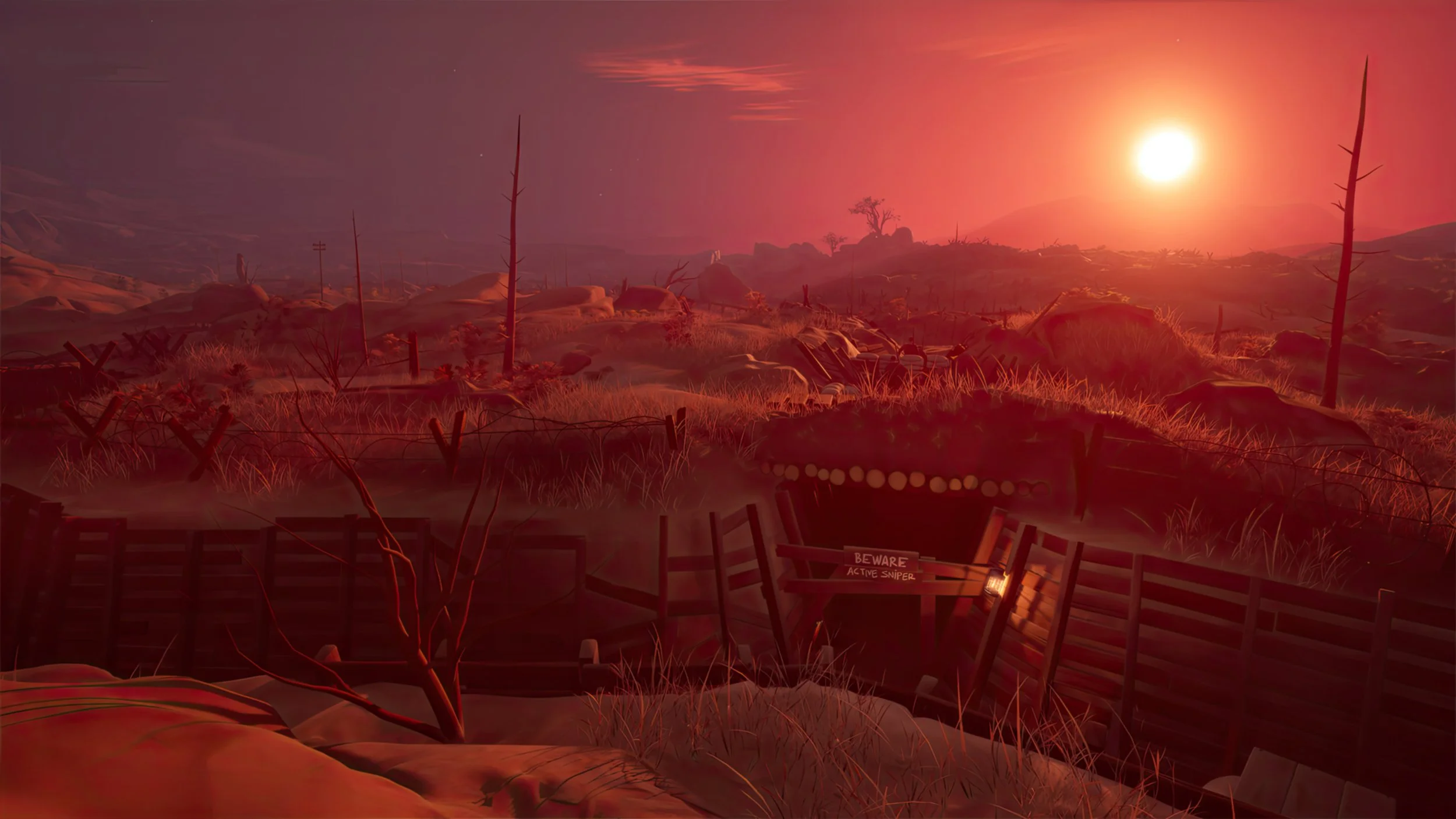 The Caribou Trail, screenshot ufficiale di un accampamento militare