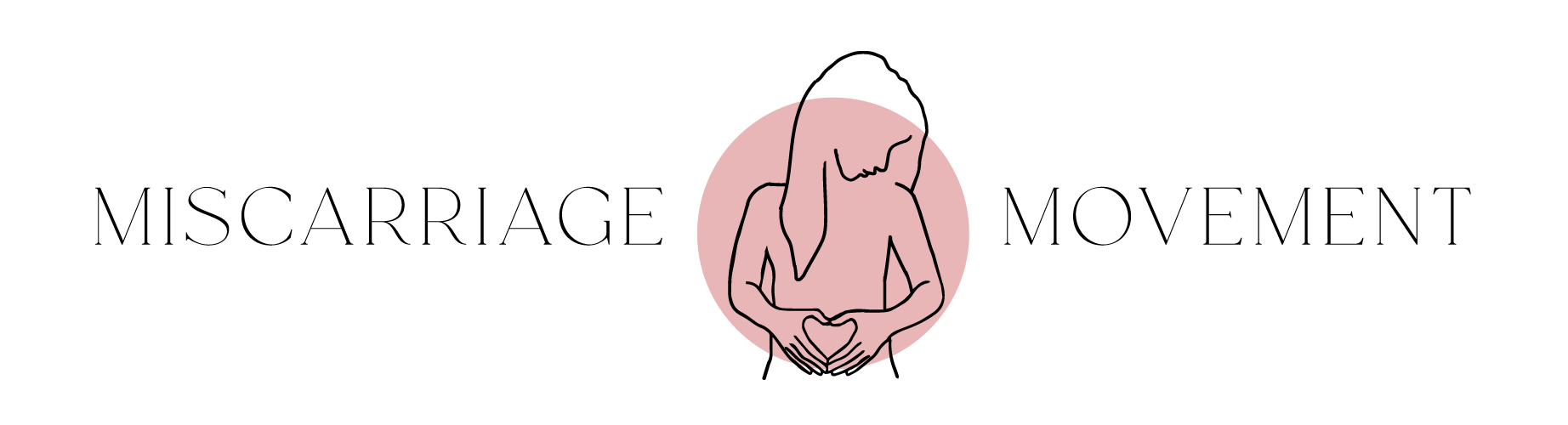 Line drawing of a person with long hair making a heart shape with their hands in front of their chest, set against a pink circular background.