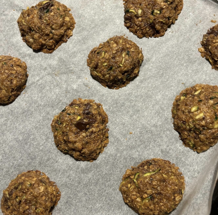 Gluten free brown butter sticky oaty zucchini cookies (about 20) *available upon request