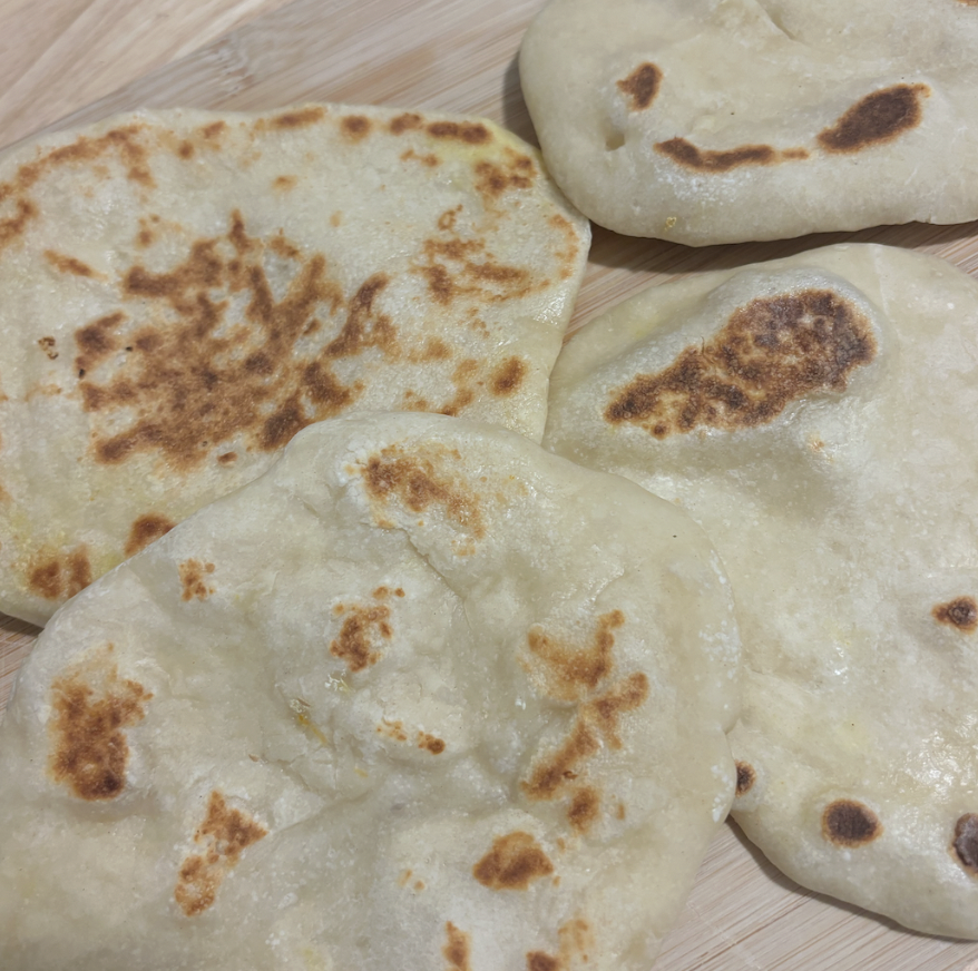 Sourdough discard naan bread (8 count) *available upon request