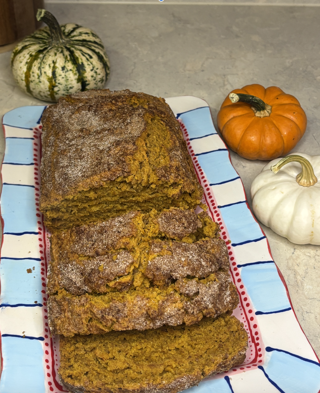 Brown butter pumpkin bread *available upon request