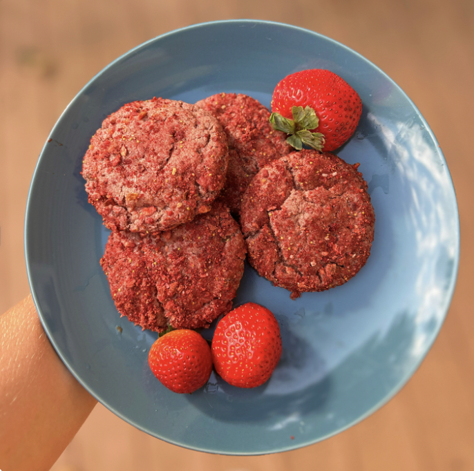 Gluten free strawberry cookies (about 22) *available upon request