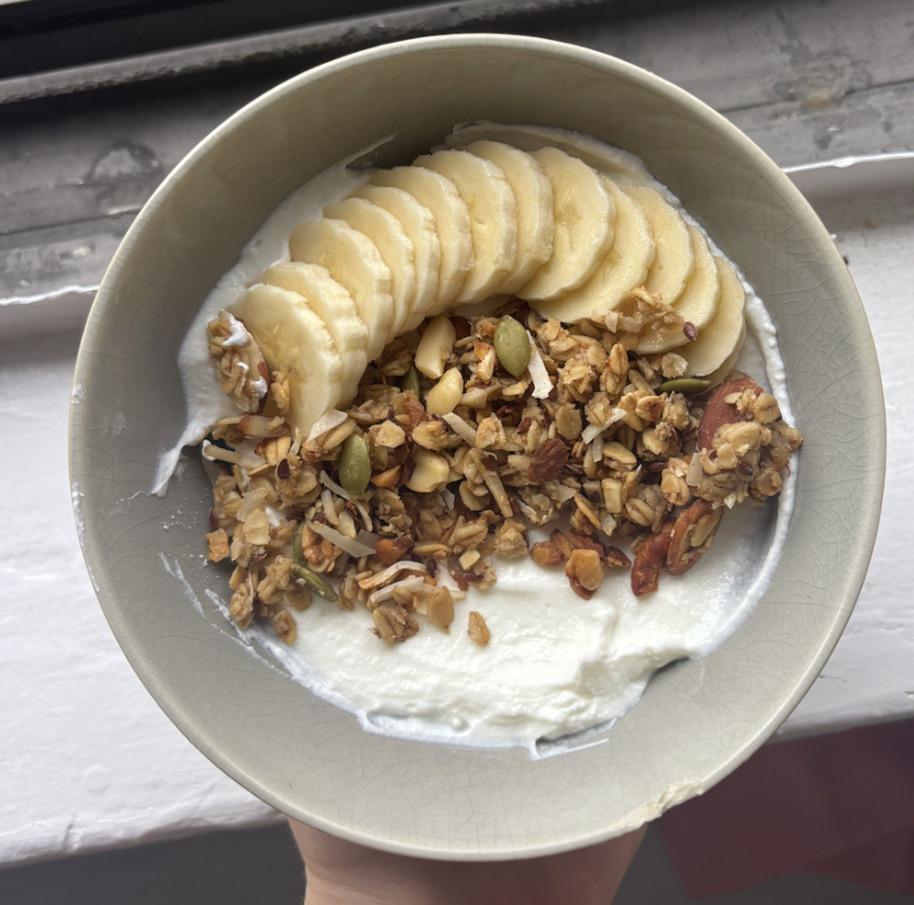 Gluten free banana bread granola