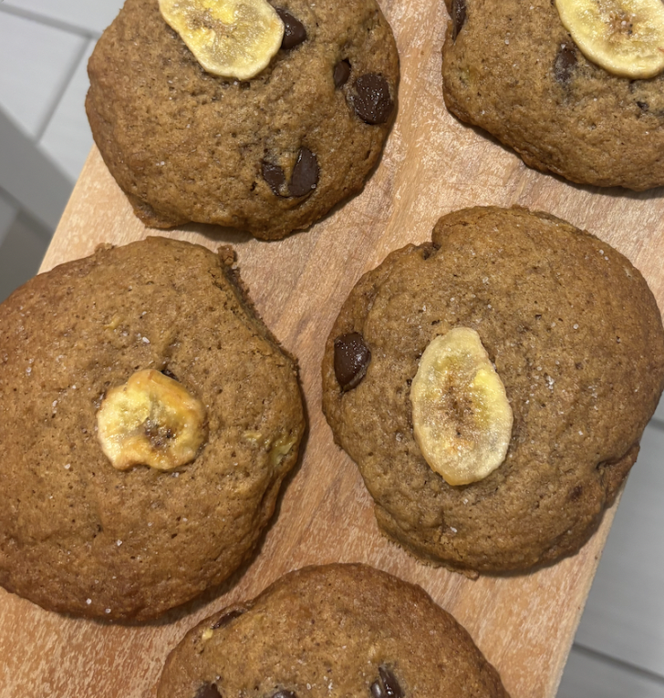 Banana bread cookies (about 12) *available upon request