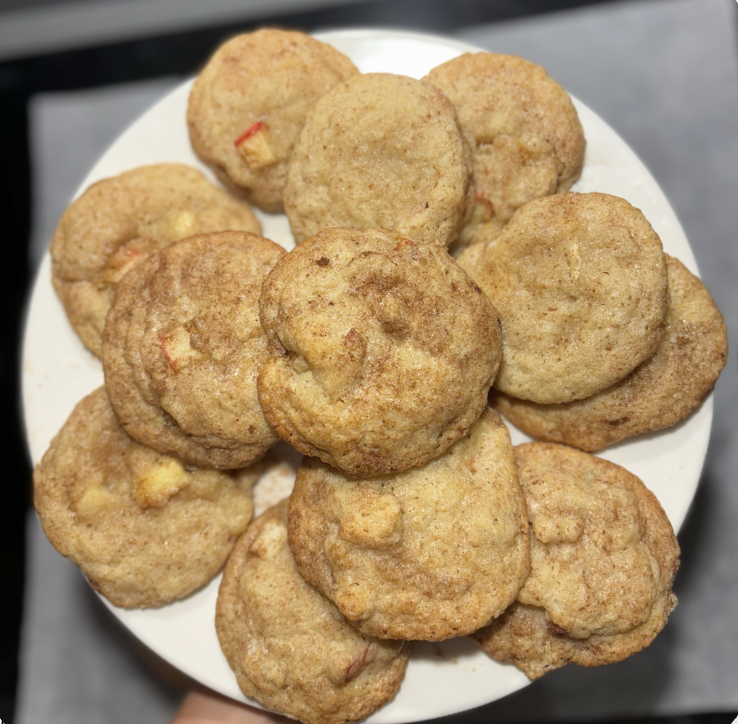 Apple snickerdoodles (about 24) *available upon request