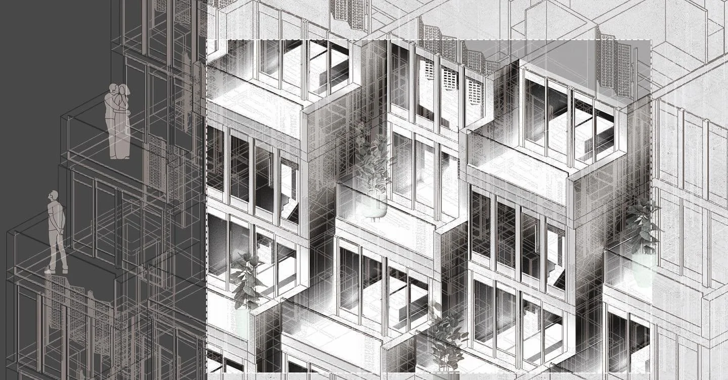 arc307 Creekwalk Housing - Conceptual Perspective &amp; Urban Plan