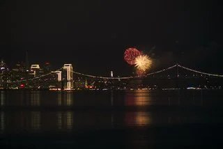 Fireworks over San Francisco