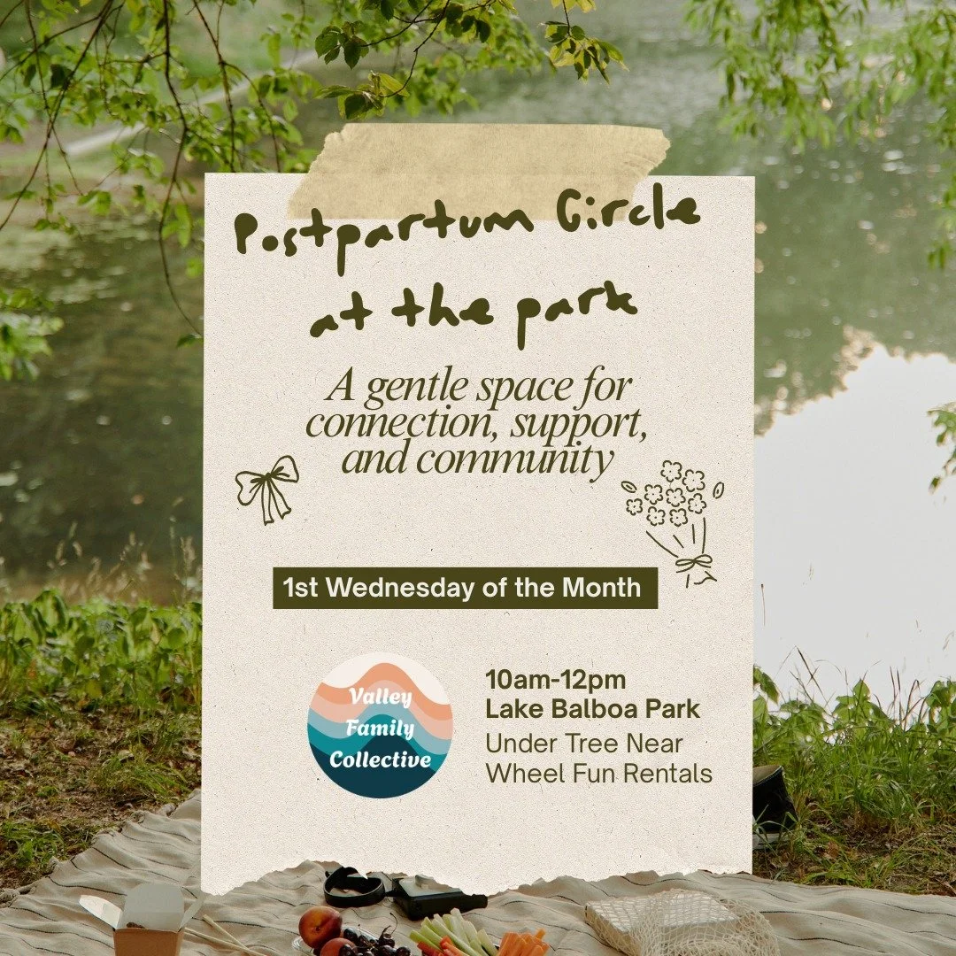 🌿 It's the first Wednesday of June, 
which means our weekly gathering is heading to Lake Balboa Park for Postpartum Circle ☀️🤱

Bring your baby, your struggles, your wins, and everything in between. This is your space to breathe, connect, and feel 